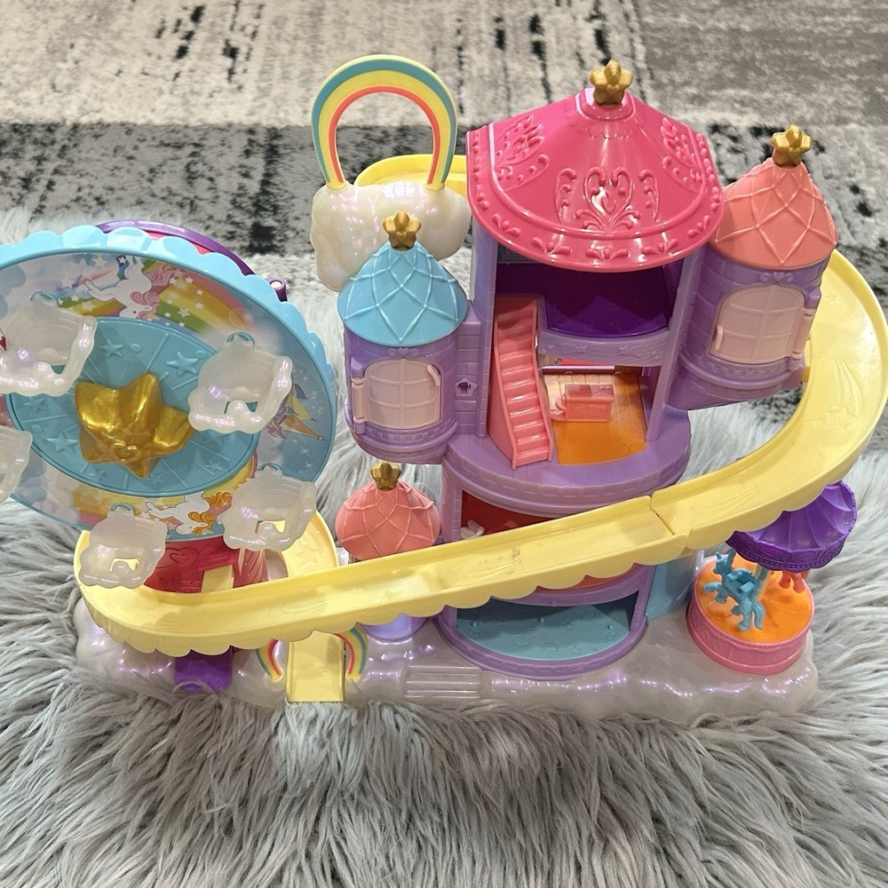 Polly Pocket Carnival Funland Pink Purple Fantasy Castle Playset